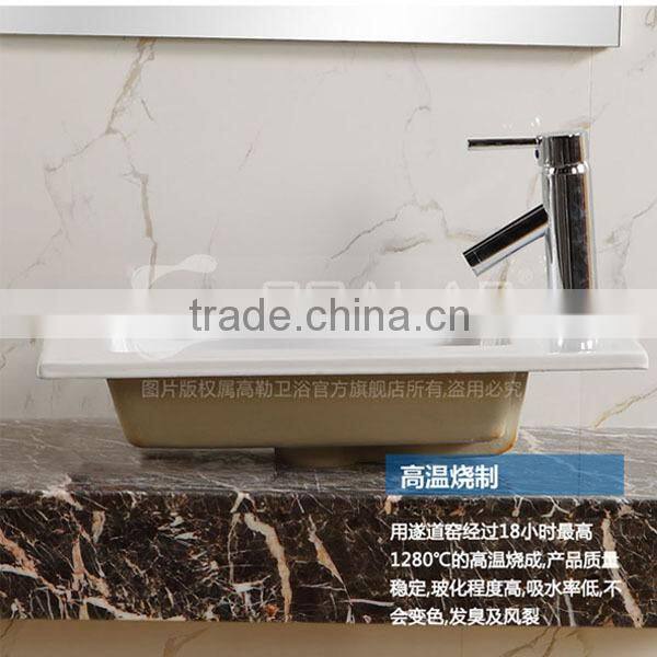 GA-2093 Rectangular slimline kitchen ceramic sink