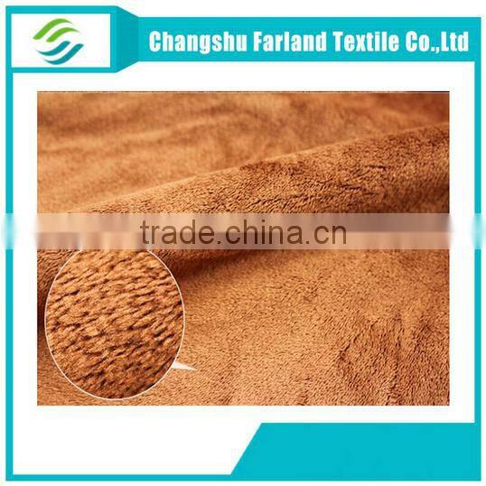 100 polyester velboa fabric supplier super soft toy fabric