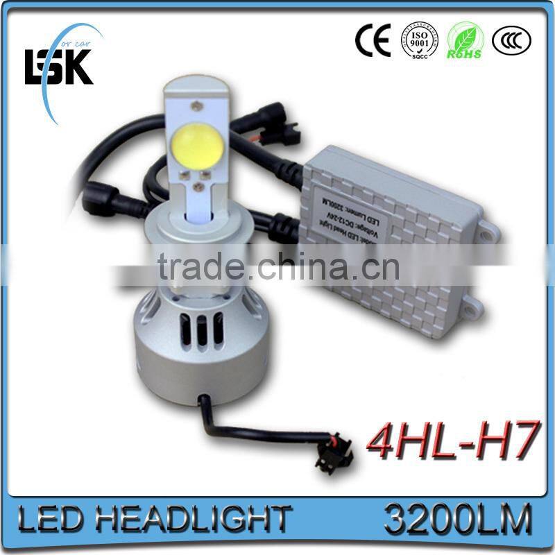 G4 h7 led headlight conversion kit h7 led headlight bulb 6400lm waterproof ip-65 replacing halogen & hid bulbs