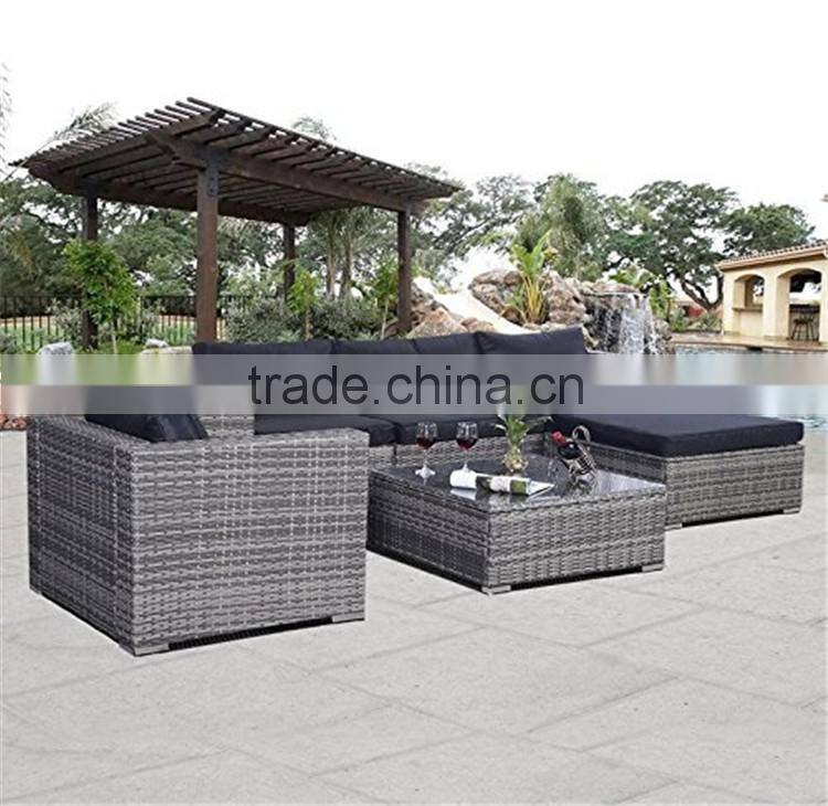 Garden Classic New Model Living Room Sofa Furniture Sets New Design Wicker Outdoor Rattan Sofa