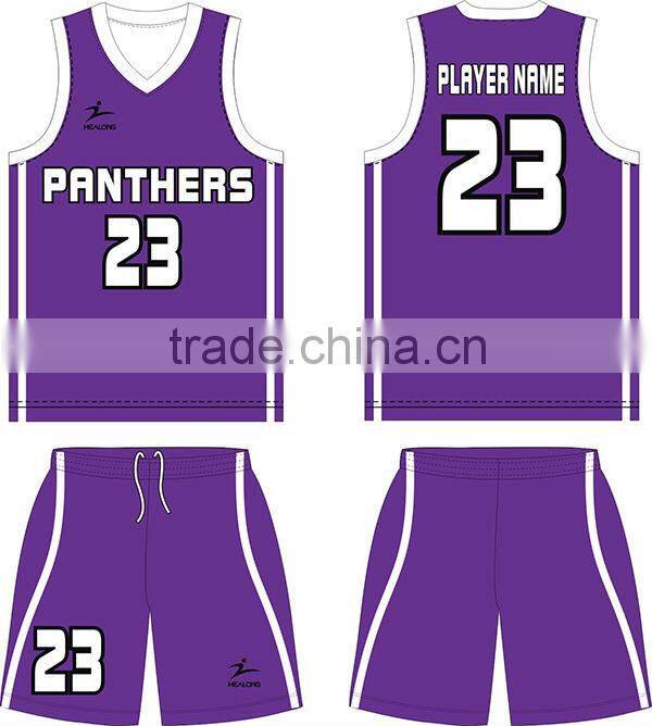 online custom design violet basketball jersey