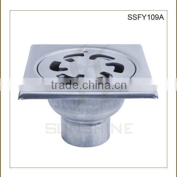 SSFY109A Bathroom and toilet square stainless steel drain cover