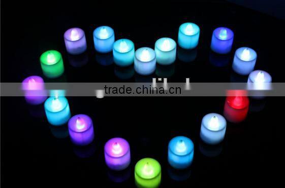 New Flickering 12 Flicker Light Flameless LED Tealight Tea Candles Wedding Light romantic and fancy atmosphere candle light