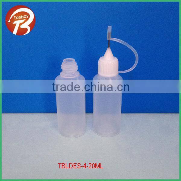 100ml LDPE e liquid empty bottles with stainless needle cap TBLDES-4