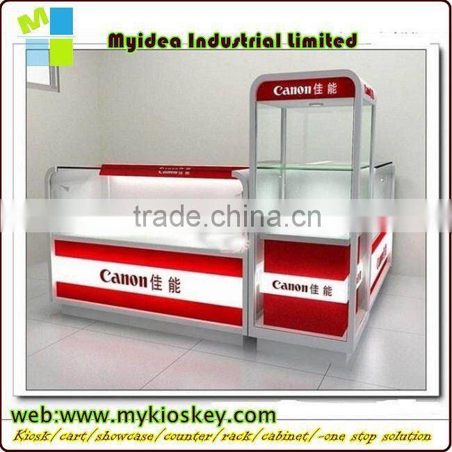 Wooden phone exhibiton booth,phone cabinet design