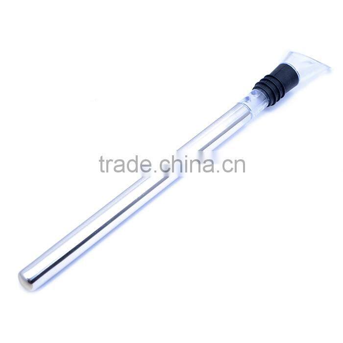 Food grade bar accessory stainless steel ice chiller stick for wine