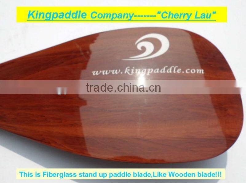 Fibeglass stand up paddle with plastic Protective edge