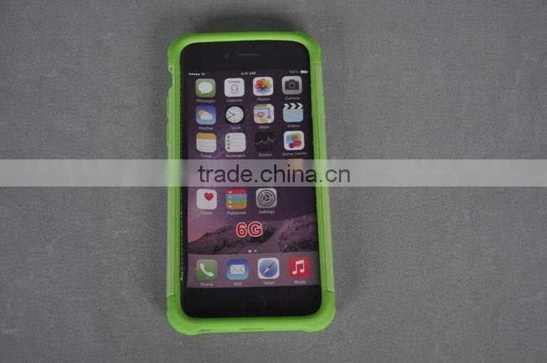 Factory price !High quality 3 in 1 hybrid (PC+TPU+Aluminum)Case for iphone 6 (4.7 inch)