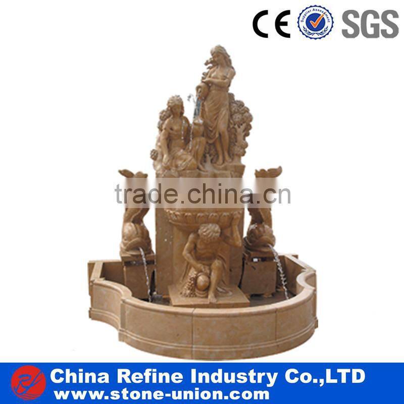 outdoor angel water fountain