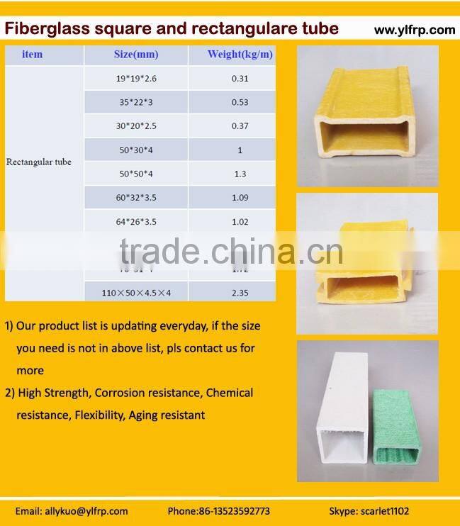pultruded frp round tube, fiberglass composite tube