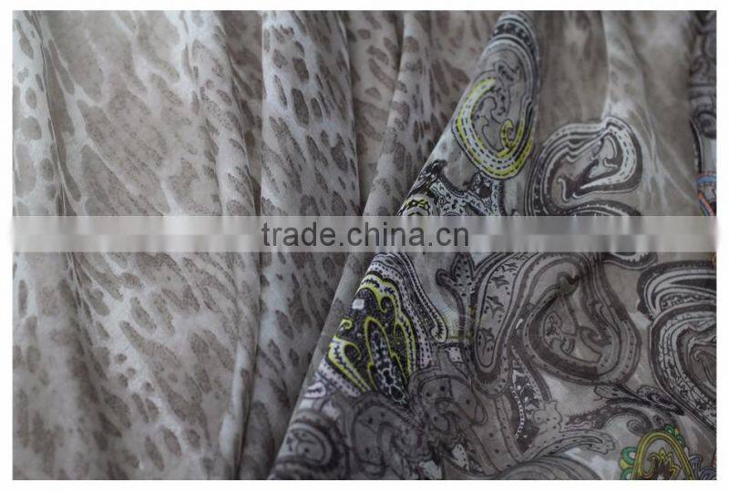 printed french silk chiffon fabric prices