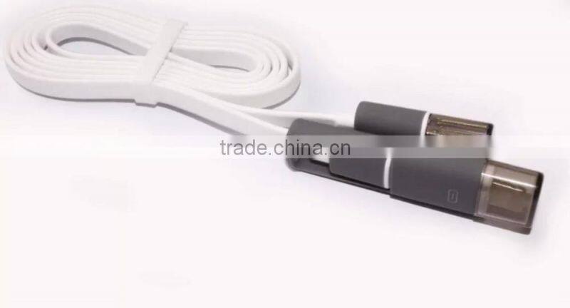Mobile phone 2 in 1 data cable with good quality