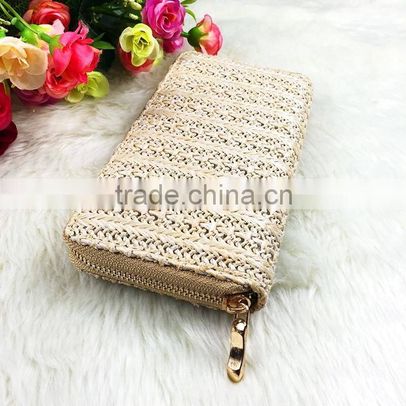 High Quality Long New Fashion Mix Colors Women PU Linen Cluth Wallet Famous Brand Designer Bag Purse Wallet