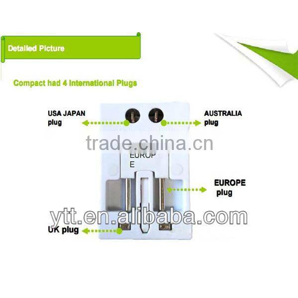 New Arrival Worldwide Travel Plug Adapter With USB Charger