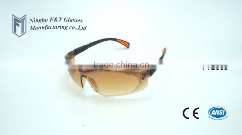 Enhanced lateral protection funny safety glasses,frameless glasses,China