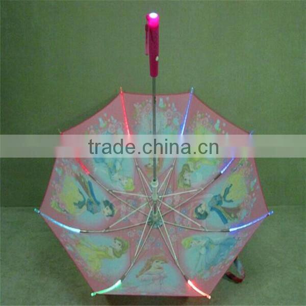 Wholesale automatic open and luminous LED umbrella head knocked cloth