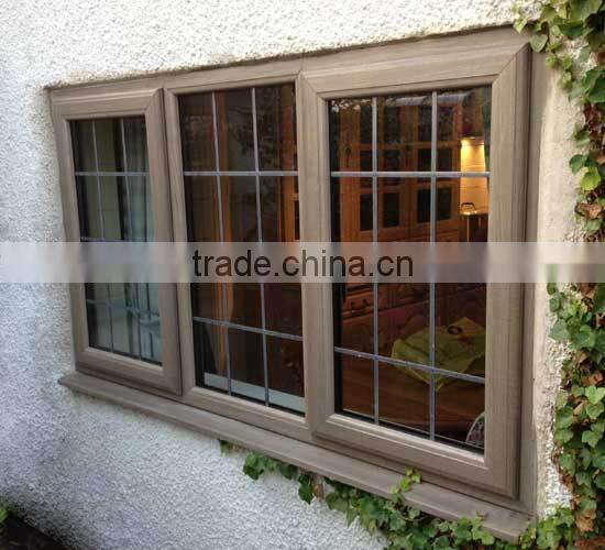 french casement window,house window grill design,3 panel triple pvc casement window
