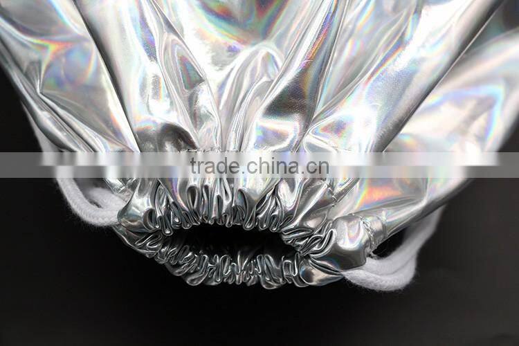 Drawstring pouch backpack travel bag holygraphic strong drawsting backpack