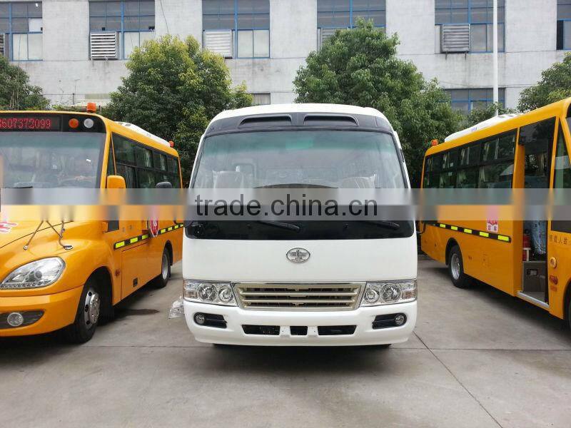 7m CNG engine toyota type coaster mini bus for sale