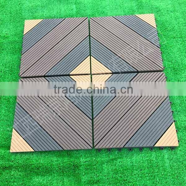 wpc interlocking decking tiles with extruded plastic composite decking floor
