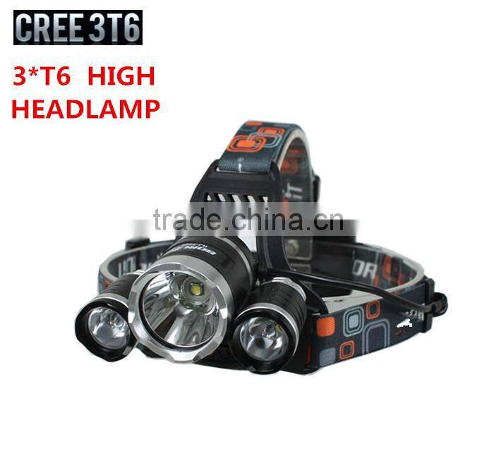 Wholesale product NEW Arrival 3T6 High Power Headlamp LED 4-Mode Aluminum Headlamp LED Headlight