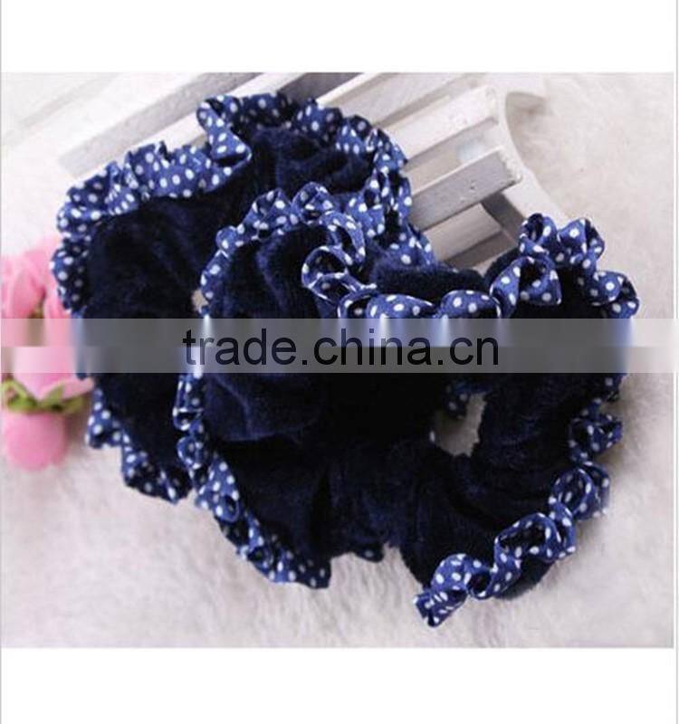 fashion velvet ponytail holder hair scrunchies hair accessory for sale