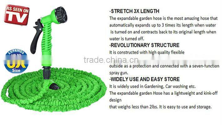 8 patterns nozzle Household Expanding Hose Retractable garden hose