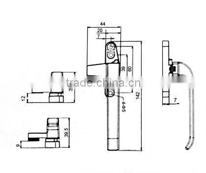 Door And Window Handle,Casement Window Handle,Aluminium Window Hardware