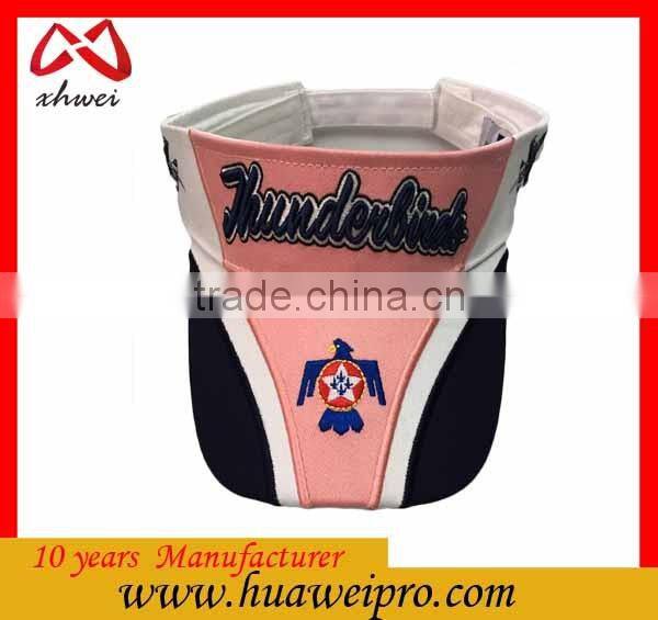 Headwear Factory Wholesale Fashional Visor Cap Custom Sun Visor Hat Woman