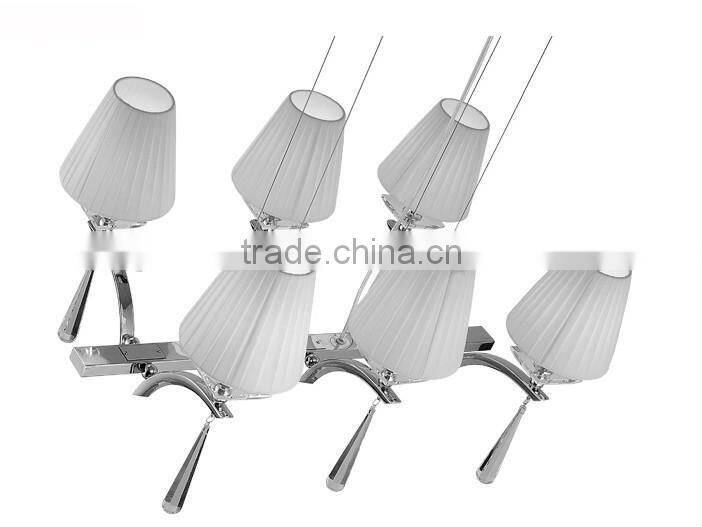 Indoor lighting Chandelier big chandelier with white shades 101706