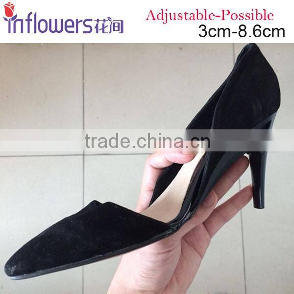 Shoes that can be worn as heels as well as flats or mid-high heels with detachable heels