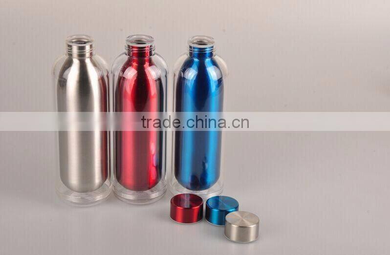 500ml unique stainless steel water bottle with metal lid Quality Assured