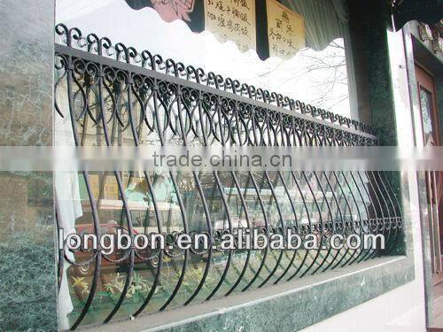 Top-selling newest wrought iron window grill design
