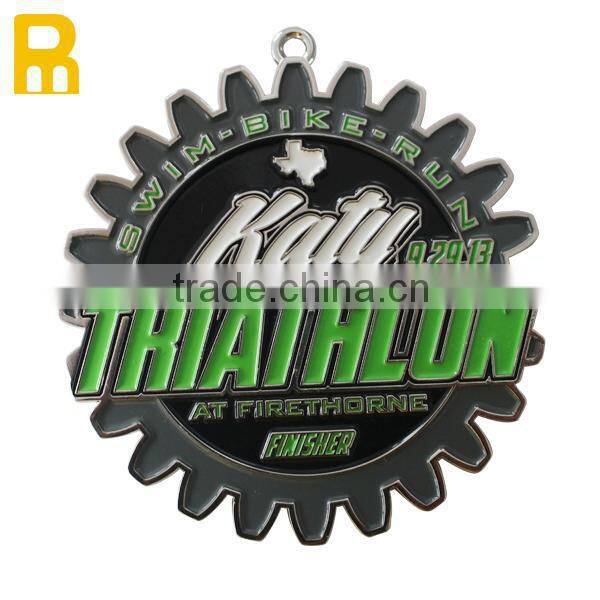 2015 new coming metal sports medals with ribbon