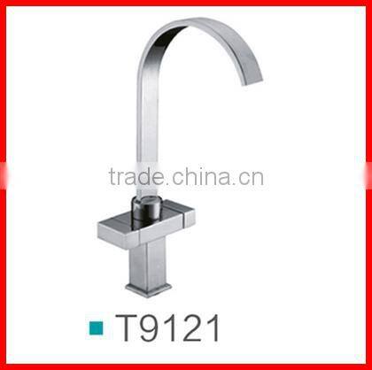 Taps accessories water saving stand mixers cold modern curved long neck faucet T9121