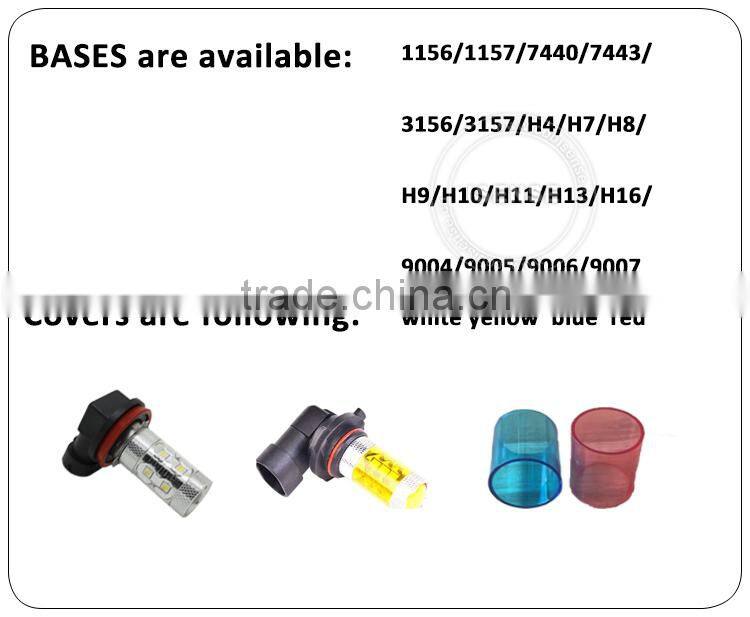 Car flashing led brake light 1156 1157 3156 3157 7440 7443 Voltage dc9v-60v 50W LED LIGHT fog light