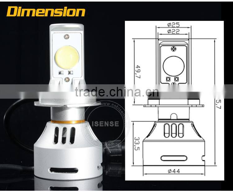 PAIR OF 3200LM HIGH POWER HEADLIGHT H4 SAMSUNG LED 2323