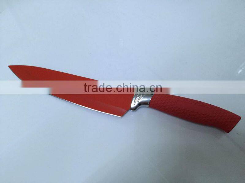 Non-stick coating Chef knife with solf handle