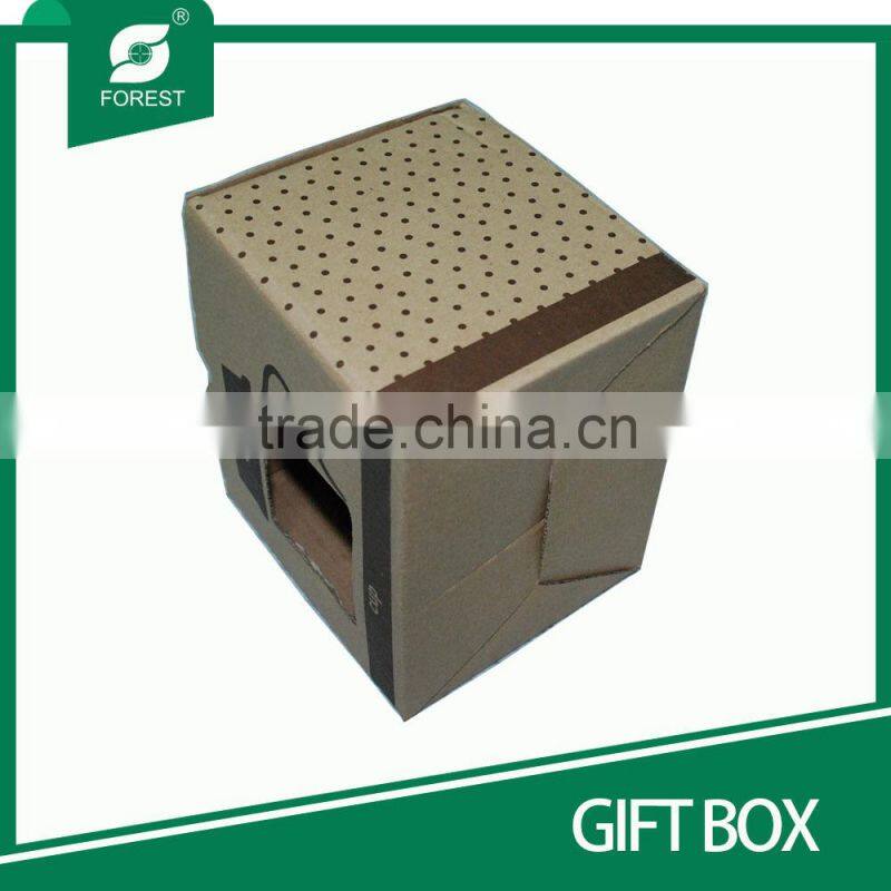 NEW SPECIAL DESIGN CORRUGATED GIFT BOXES WITH SMALL WINDOW FOR PACKAGING
