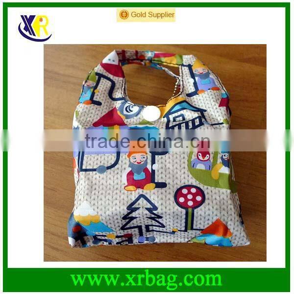 new cute foldable nylon eco friendly reusable shopping tote grocery bag