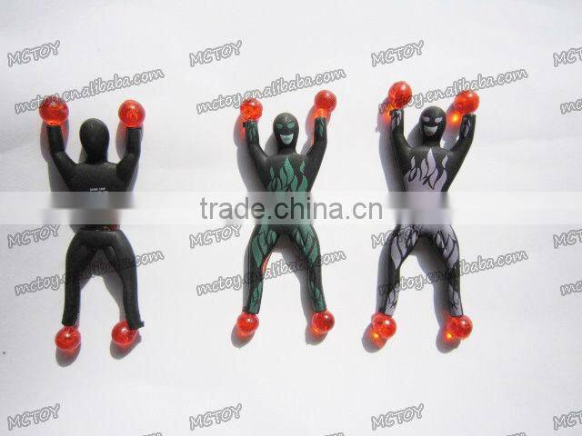 Hotsale sticky gummy spider-man toy wall climbing spiderman toys baby boy toy spiderman figure Chrismats Gifts 2pcs/blister card