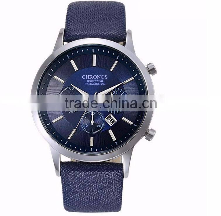 new style wholesale business watch,leather strap wrist watch fashion style with customzied logo,