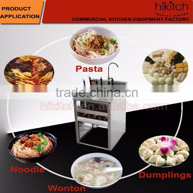 Electric vertical commercial noodle cooker with tap 6 baskets spagetti pasta cookers