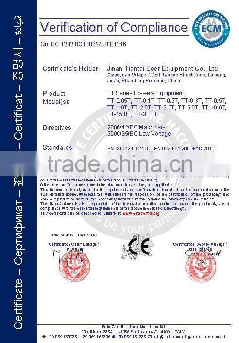 10000L industrial beer fermenter