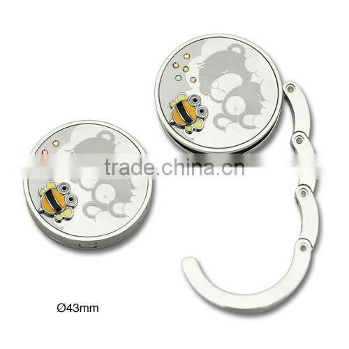 Promotional Custom Logo Metal Foldable Bag Hanger