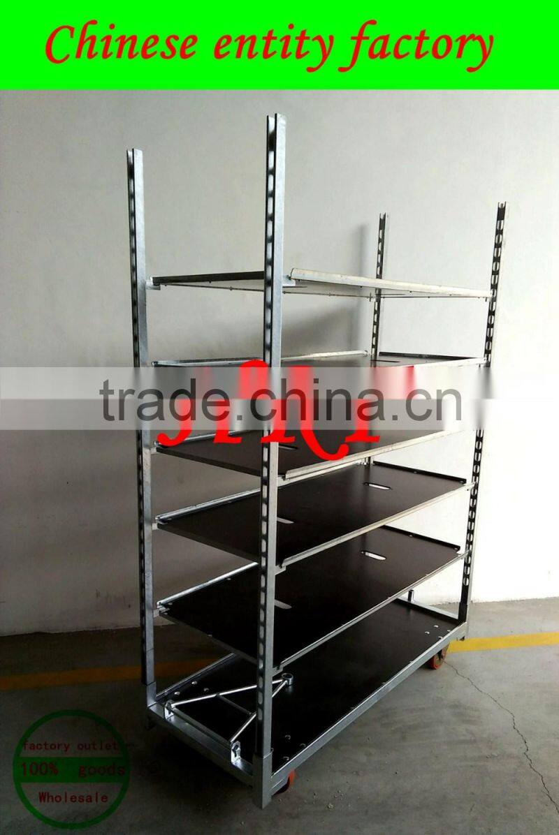 Decorative Flower Trolley, Danish Cart flower carrying trolley Powder coating flower transport cart for sale
