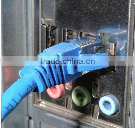 High Performance Red Cat5e Ethernet Assembly Type Network Patch Cable