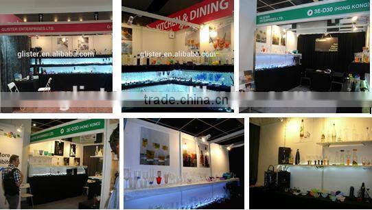 stocked high quality clear glass whisky glass