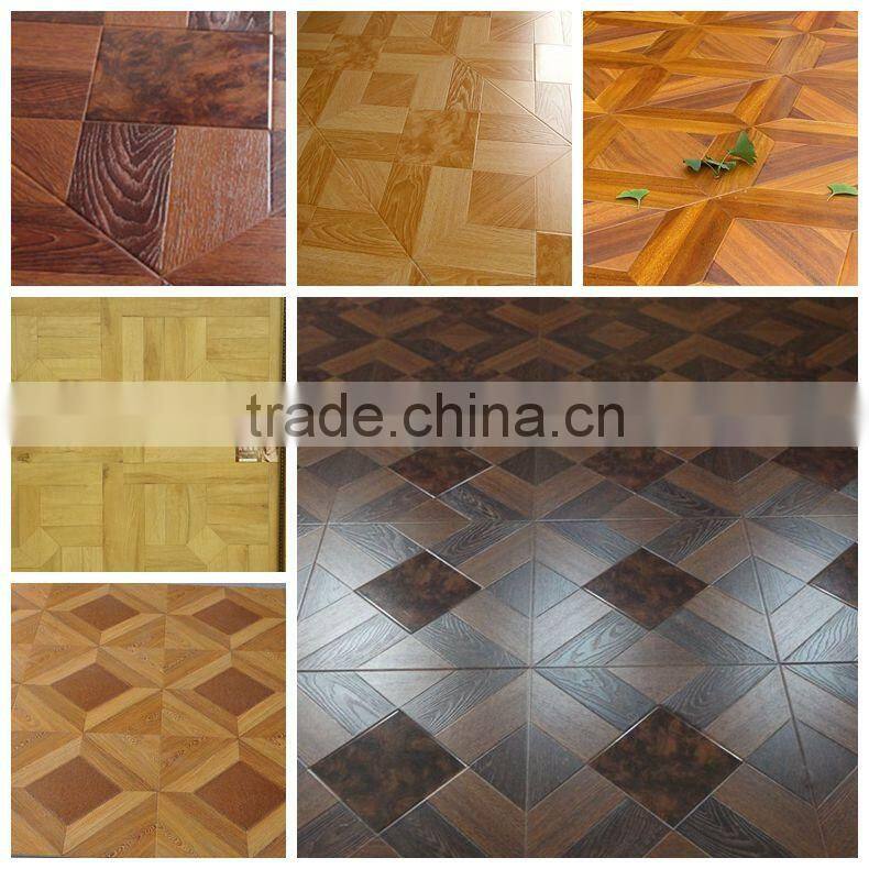 Wax edge waterproof laminated wooden flooring indoor flooring collection
