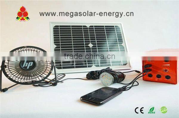 2016 portable 10w solar system for home lighting